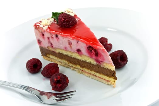 Raspberry Cream Nougat Gourmet Cake