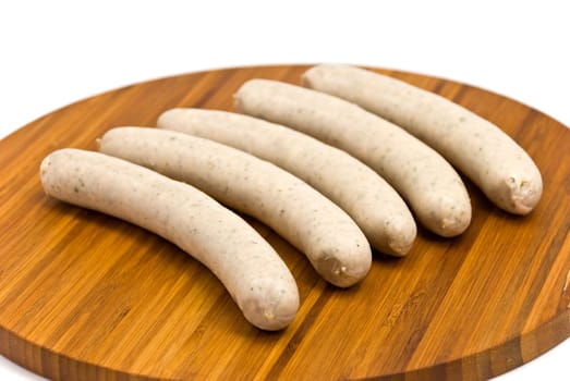 Raw bratwurst