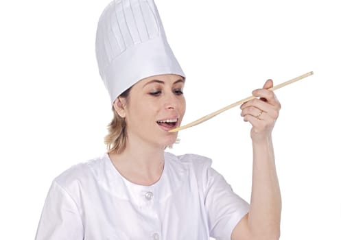 Attractive cook woman