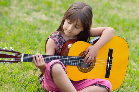 Girl with a guitar