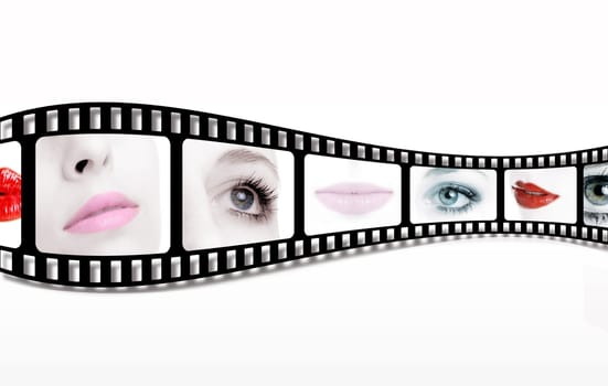 Filmstrip close ups