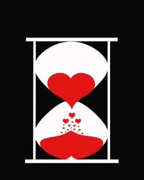 Heart in Hourglass