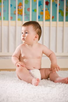 Baby in diaper