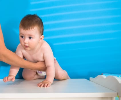 Baby in diaper