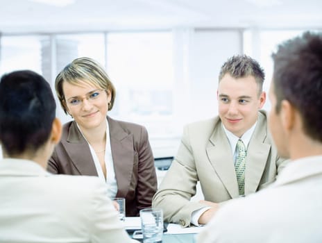 Business people at meeting