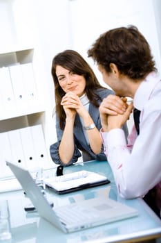 Happy businesspeople