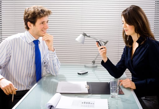 Businesspeople at office