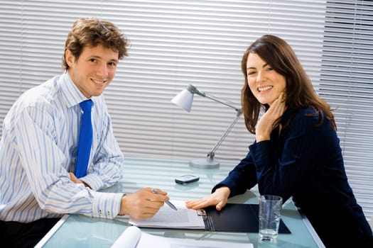 Smiling businessteam