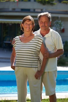 Active senior couple