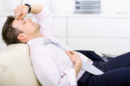 Tired businessman