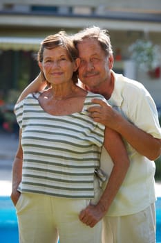 Active senior couple
