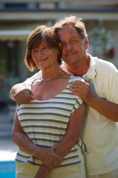 Active senior couple