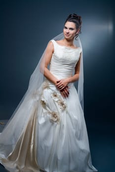 Bride in wedding dress