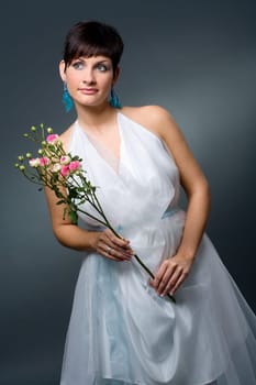 Bride in wedding dress