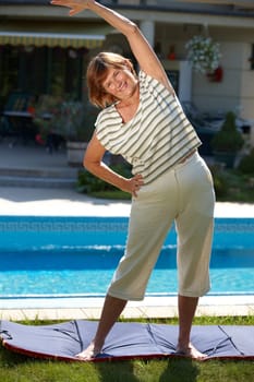Active senior woman