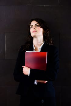 Businesswoman thinking