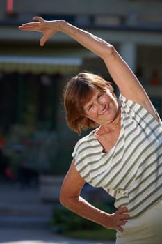 Active senior woman