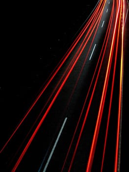 Lights of evening traffic