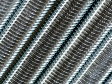 Close up of screw thread