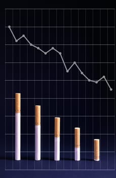 reduced level of smoking and graph