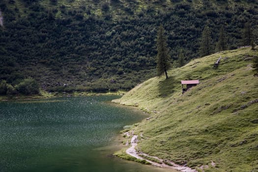 Unterer Gaisalpsee below the Rubihorn in the Oberallgäu