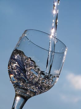 Water and glass