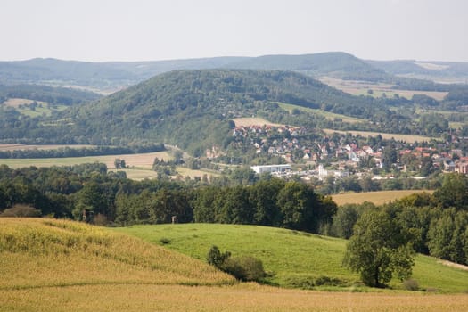 View of the Thuringian countryside near Kahla