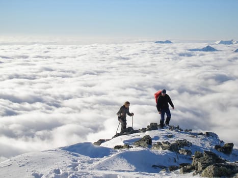 Mountain hiking