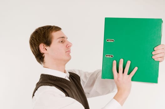 looking to the folder horizontal