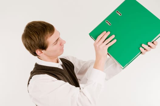 looking up to the folder