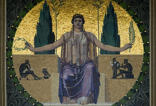 Mosaic at the Angel of Peace in Munich