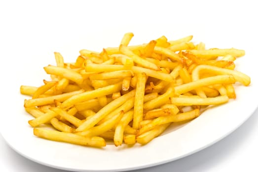 French fries - on white