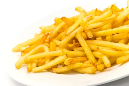French fries - on white