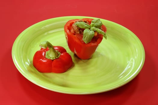 Stuffed bell pepper