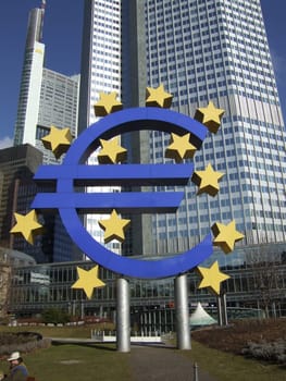 Euro sign in Frankfurt