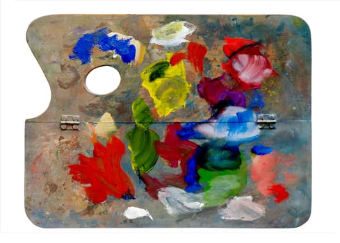 used artistic palette