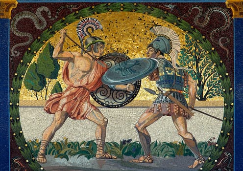 Battle scene at the Munich Angel of Peace