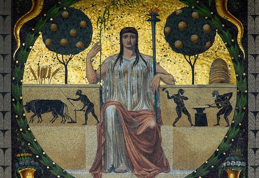 Mosaic at the Angel of Peace in Munich