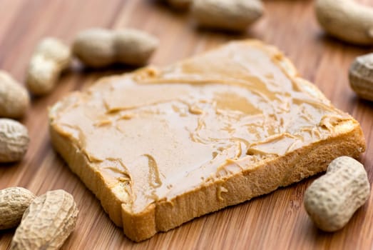 Peanut butter on toast