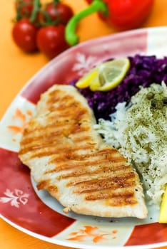 Grilled turkey breast