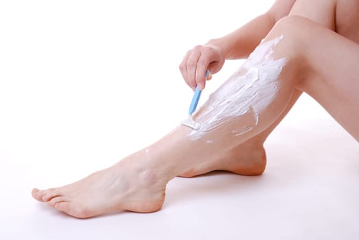 Shaving legs