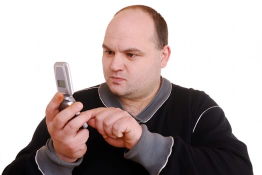 Man with mobile phone