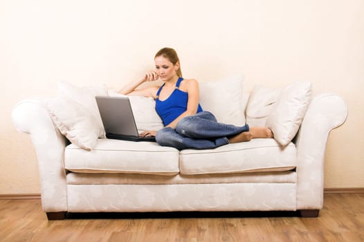 Woman with laptop