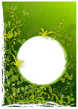 green background