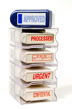 Rack Of Rubber Stamps
