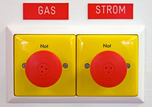 Emergency stop for gas and electricity