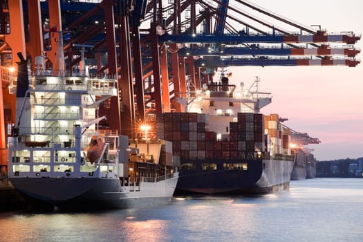 ships in harbor