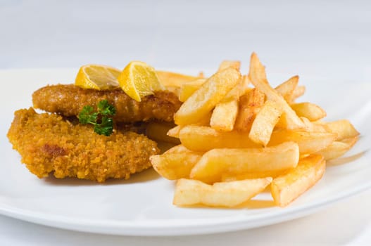 Schnitzel with french fries