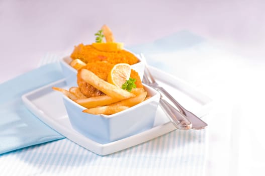 Schnitzel with french fries