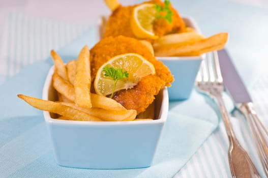 Schnitzel with french fries